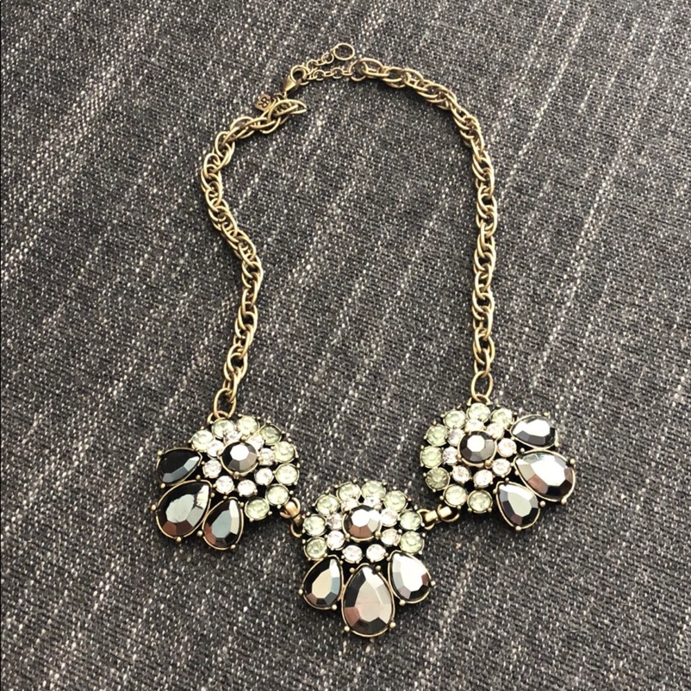 Banana Republic Crystal Bib Statement Necklace